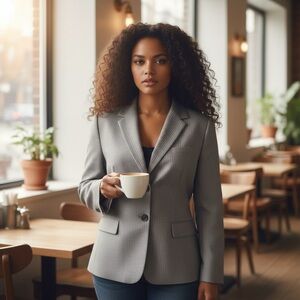 Tahari ASL: “Theresa” Pinstripe Blazer